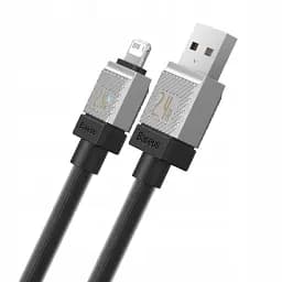 Кабель Baseus CoolPlay Series Fast Charging Cable USB to Lightning 2.4A 2m CAKW000501 Black - мініатюра 2