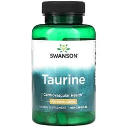 Амінокислота Swanson Taurine 500 мг 100 капсул