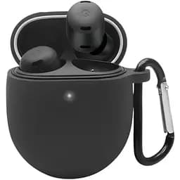 Чохол-накладка DK Silicone Candy Friendly з карабіном для Google Pixel Buds Pro (black)