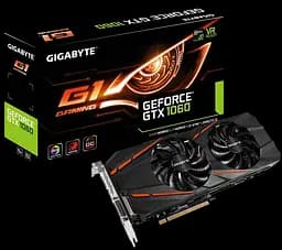 Відеокарта GeForce GTX 1060 6GB Gigabyte G1 Gaming rev.2.0 (GV-N1060G1 GAMING-6GD) Б/В - мініатюра 3