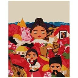 Алмазна мозаїка Brushme Українські традиції Лілі Демачкович на підрамнику 40х50 см (DBS1038)