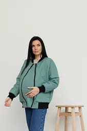 Бомбер для беременных демисезонный Knoxville размер XXL-3XL Lullababe Оливковый