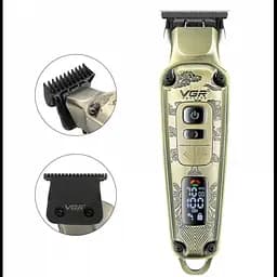 Професійна машинка для стрижки акумуляторна з дисплеєм VGR V-901 Бронза - мініатюра 3