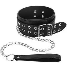 Ошейник с поводком Fetish Tentation Eyalets and Leash