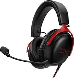 Гарнiтура HyperX Cloud III 3.5 мм/USB-A/USB-C Black/Red (727A9AA)