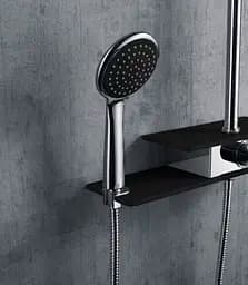 Душова система Corsan Klar Fiber chrome black CMN002BL, Хром - мініатюра 8