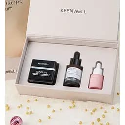 Набір для обличчя Keenwell Snow Drops Tensilift ліфтинг та омолодження: крем + сироватка для обличчя + сироватка для очей - мініатюра 2