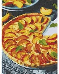 Набір для розпису по номерах Персиковий пиріг, 30x40 см, КНО5617