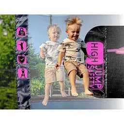 Батут із внутрішньою сіткою THUNDER Inside Ultra 8FT 255 см Black/Pink - мініатюра 5