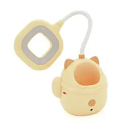 Гибкая настольная лампа Voltronic Yellow Cat с органайзером, 2 режима, 4,2V 600mAh - мініатюра 2