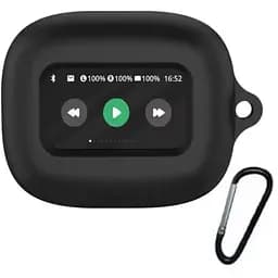 Чехол-накладка DK для JBL Live Flex 3 | Silicone Candy Friendly с карабином (black)