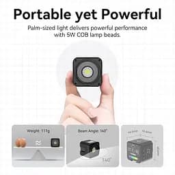Відеосвітло Ulanzi Vijim L3 RGB COB Fill Light (UV-L052GBB1 L3 RGB) (L052GBB1) - мініатюра 10