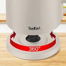 Електрочайник Tefal Thermo Protect 1.5 л пластик нержавіюча сталь бежевий (KO140BE0) - мініатюра 9