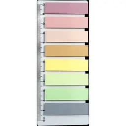 Закладки пластикові з клейким шаром Buromax Pastel 45x12 мм 200 шт. (BM.2307-99) - мініатюра 2