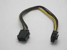 Кабель живлення Cablexpert 6+2 pin 8 pin тато-адаптер для відеокарт - мініатюра 2