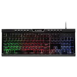 Клавіатура 2E KG300 LED USB Black (2E-KG300UB) - мініатюра 2