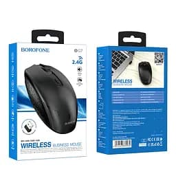 Мишка безпровідна Borofone BG7 Platinum 2.4G business wireless чорний - мініатюра 2