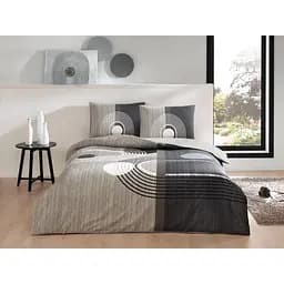 Комплект постільної білизни TAC Alex Grey Полуторний Різнокольоровий 000229558