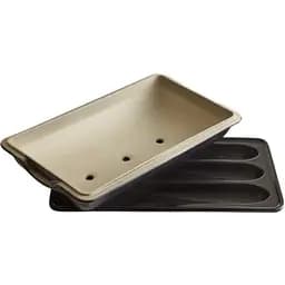 Форма Emile Henry Specialized Cooking для выпечки багета с крышкой 39х24 см черная (795506)