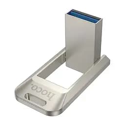 USB флеш накопичувач Hoco UD16 64GB USB 3.0 металевий сріблястий - мініатюра 4