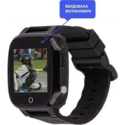 Smart Watch AmiGo GO008 MILKY GPS Wi-Fi Black UA UCRF - мініатюра 2