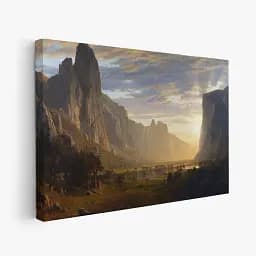 Інтер'єрна картина Краєвид долини Йосеміті, Альберт Бірштадт, Albert Bierstadt, репродукція картини, 60×90 см (id7005) - мініатюра 2