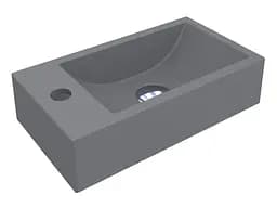 Умивальник Miraggio Faro R mirastone gray 0001209, Чорний матовий - мініатюра 3