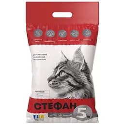 Наповнювач для котячих туалетів Стефан бентонітовий крупний 2.7-5 мм 5 кг червоний