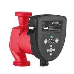 Циркуляционный энергосберегающий насос Wetron LPS25-8BP/180 50-130Вт Hmax 8м Qmax 100л/мин Ø1½″ 180мм + гайки Ø1″ (774362)