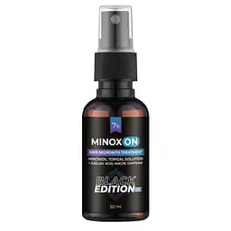 Чоловічий лосьйон для росту волосся Black Edition Minoxidil 7% Minoxon 50 мл