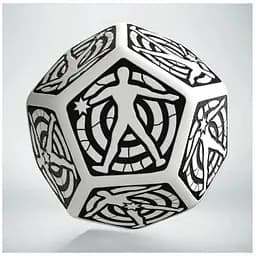 Кубик D12 Hit Location White & black die (12HIT02)