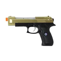 Пистолет на батарейках 999S-10A, звук, свет 22см, в пакете (6965178410157)