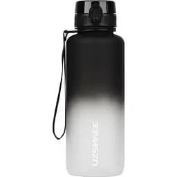 Пляшка для води UZspace Frosted Gradient 1.5 л чорно-біла (3056)