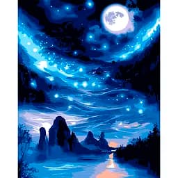 Картина за номерами Santi Зоряний шлях 40х50 см з LED підсвіткою (955066)