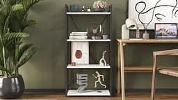Етажерка 4/60 Ferrum-decor Серії Коннект 120x60x28 чорний ДСП Білий 16мм (FRD-104236) - мініатюра 7