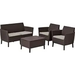 Комплект садовой мебели Allibert Keter Salemo set коричневый