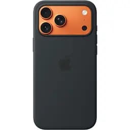 Чехол Silicone Case with Button, Animation & MagSafe для Apple iPhone 17 Pro Max Black AAA (149948)