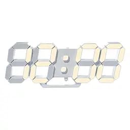 Цифровий годинник KOSUMOSU ACD-210Y, світлодіодний годинник, настінний годинник, автоматично честимка яскравості, колір лампочки