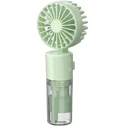 Вентилятор ручной беспроводной F2 с функцией увлажнения зеленый