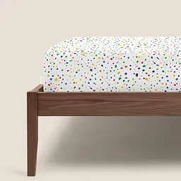 Простирадло Cosas на резинці 80х190х25 dots, зелений (ColorBlotsV6-6662_80x190x25) - мініатюра 4