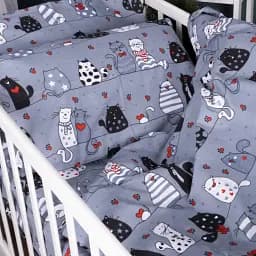 Підковдра MirSon Бязь Kids Time 17-0671 With Love Cats 110х140 см Різнокольорова (2200010179026) - мініатюра 2