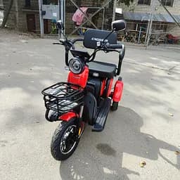 Електроскутер Триколісний Crosser TR1 (600W, 72V, 20Ah) Червоний - мініатюра 9