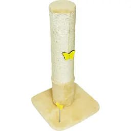 Когтеточка для кошек Lucky Pet Столбик круглый 38хX38х73 см бежевая