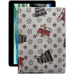 Чехол StatusCASE из экокожи для планшета MIXzo ME1030 4G Луи-Витон-белый