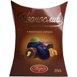 Цукерки Марія Чорнослив з горіхом у глазурі, 250 г (610059)