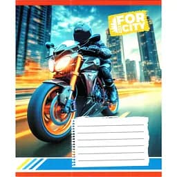 Зошит учнівський "Нічним містом" 018-530032K-4 в клітинку, 18 аркушів (959053)