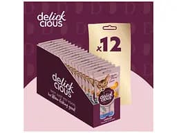 Ласощі для котів Delickcious Сардина з додаванням гарбуза 4 х 15 г (4820269141636) - мініатюра 4