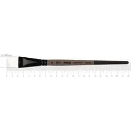 Пензель Rosa синтетика кутова MOON 1203A №8 коротка ручка 