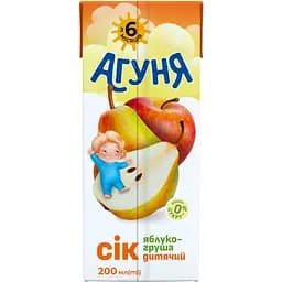 Сік Агуня Яблучно-грушевий 200 мл - мініатюра 3