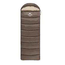 Спальний мішок з капюшоном Naturehike U150 NH20MSD07 (11°C) правий (Коричневий) - мініатюра 2